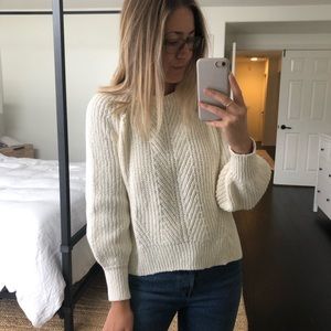 Madewell Balloon-Sleeve Pullover Sweater